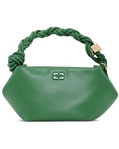 Ganni Mini Bou Tote Bag - Green