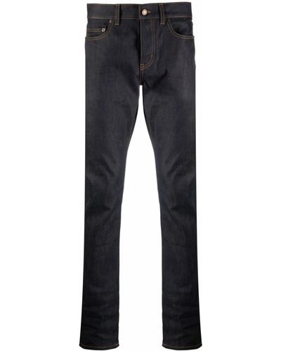 Saint Laurent Jean à coupe slim - Bleu