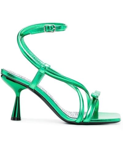 Pierre Hardy 60mm Crossover-strap Sandals - Green