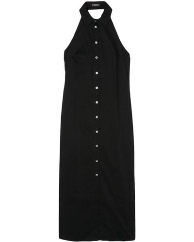 Peserico Rhinestone-embellished Maxi Dress - Black