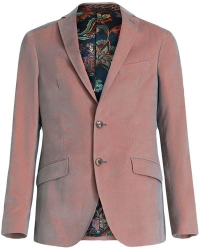 Etro Single-breasted Tailored Blazer - Pink