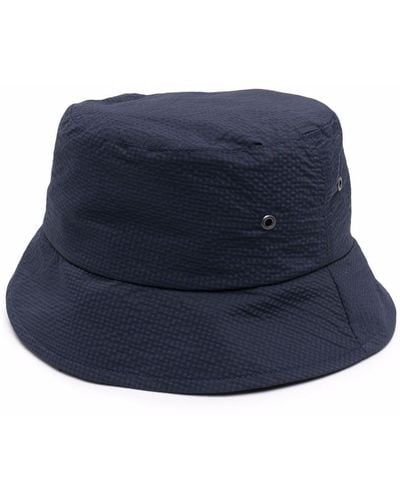 Mackintosh Nylon Bucket Hat - Blue