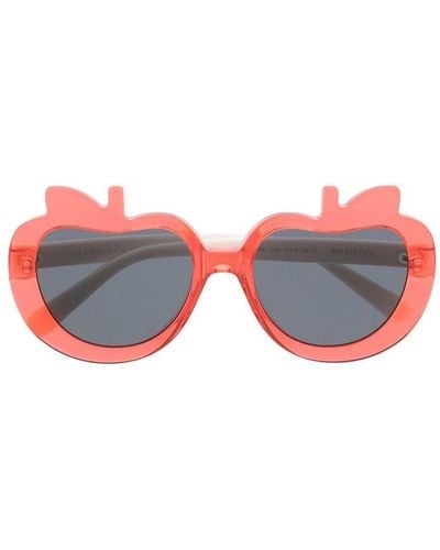Stella McCartney Gafas de sol con montura de manzana - Rojo