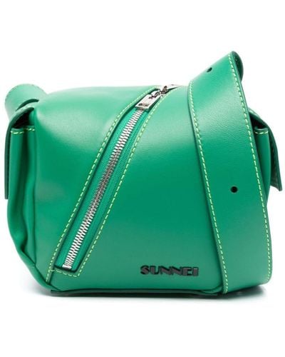Sunnei Lacubetto Leather Shoulder Strap - Green