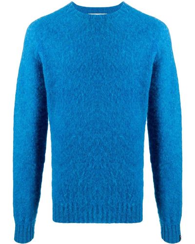 Mackintosh Hutchins Crew-neck Sweater - Blue