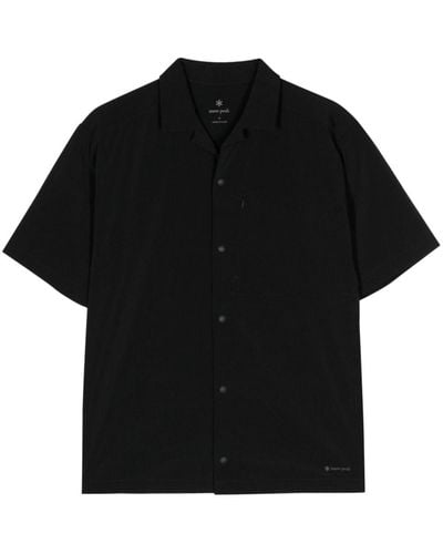 Snow Peak Camp-collar shirt - Negro