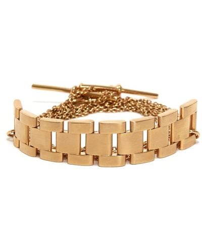 Victoria Beckham Chain Wrap T-bar Necklace - Metallic
