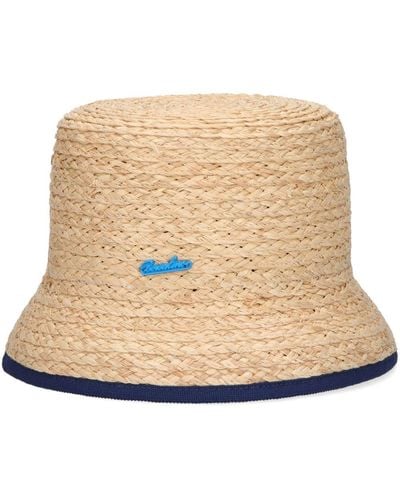 Borsalino Noa Raffia Bucket Hat - Natural