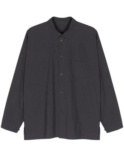 Homme Plissé Issey Miyake Streamline Cotton Shirt - Grey