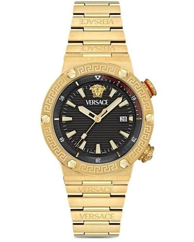 Versace グレカ ロゴ 43mm 腕時計 - メタリック