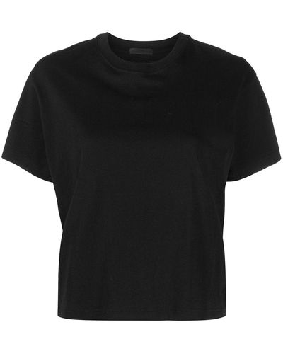 ATM Cropped-T-Shirt - Schwarz