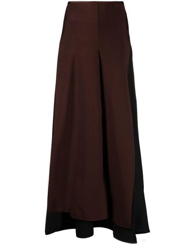 Jil Sander High-waisted A-line Skirt - Brown