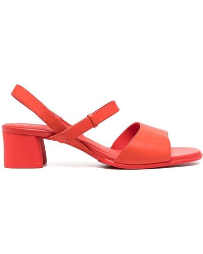 Camper Katie Ankle Strap Sandals - Red