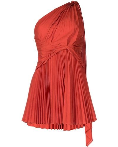 Acler Asymmetrische Mini-jurk - Rood