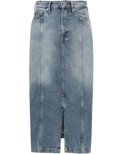 Tommy hilfiger top denim midi skirt