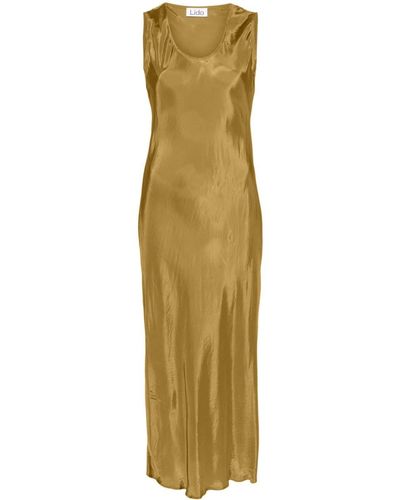 Lido Sleeveless Long Dress - Metallic