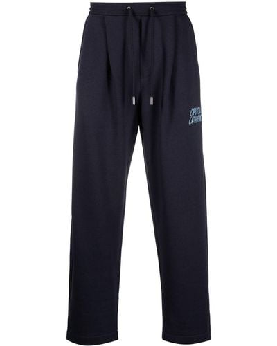Opening Ceremony Logo-embroidered Straight Pants - Blue