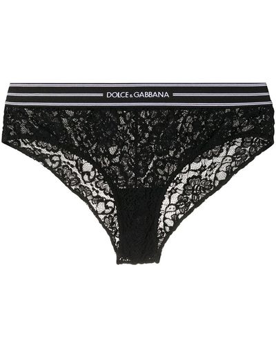 Dolce & Gabbana ドルチェ&ガッバーナ フローラルレース ショーツ - ブラック