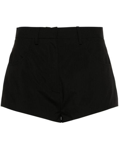 Magda Butrym Wool Short Shorts - Black