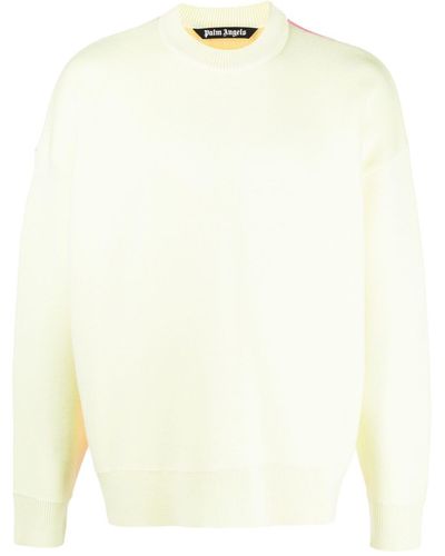 Palm Angels Intarsia Palm Sweater Lime - Green