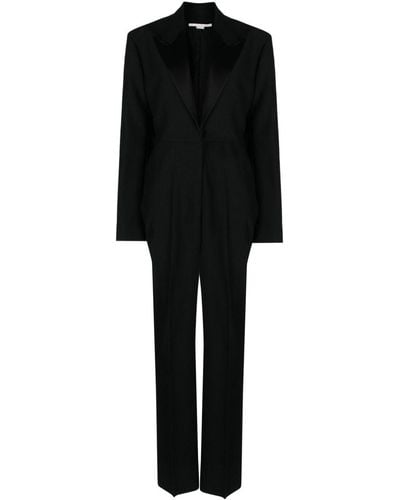 Stella McCartney Mono largo de vestir con cinturón - Negro