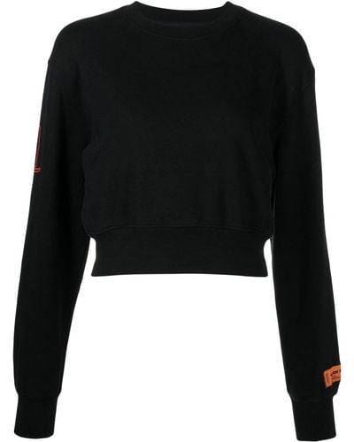 Heron Preston Sweater Met Logoprint - Zwart