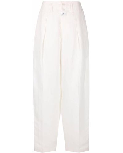 Etro Wide-leg Tailored Trousers - White