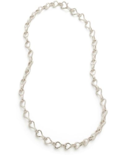 Monica Vinader Infinity Link Chain Necklace - White