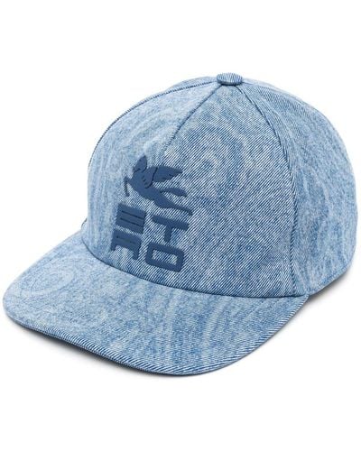 Etro Cappello da baseball denim - Blu