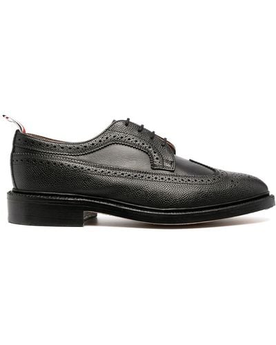 Thom Browne Zapatos de vestir Longwing texturizados - Negro