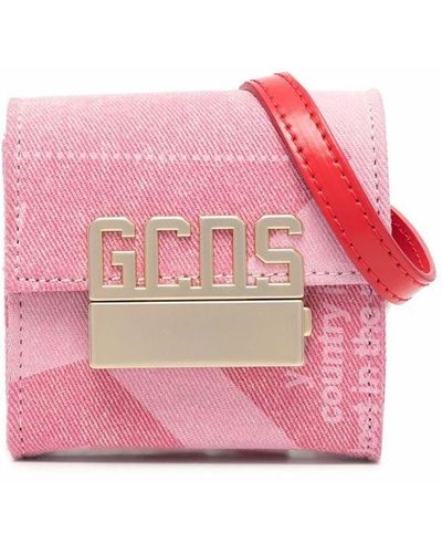 Gcds ロゴプレート ショルダーバッグ - ピンク