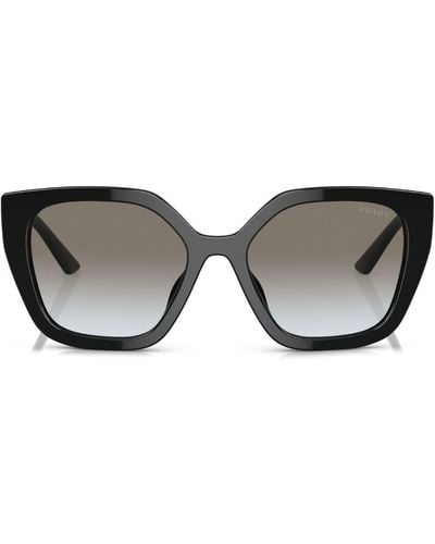 Prada Zonnebril Met Cat-eye Montuur - Zwart