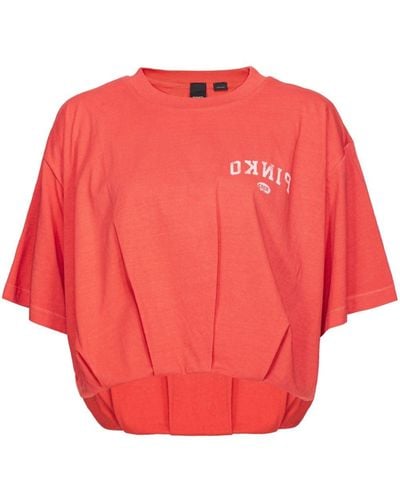 Pinko Torrone Cotton T-shirt - Red