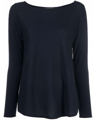 Wild Cashmere Anita Long-sleeve Knitted Jumper - Blue