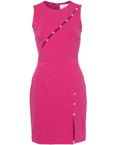 Chiara Ferragni Mini-jurk Verfraaid Met Stras - Roze