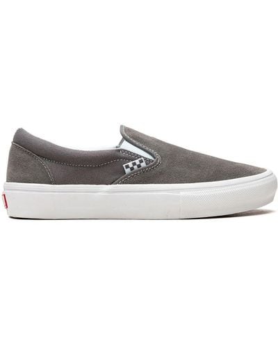 Vans Skate Slip-on "grey/white" Sneakers - Gray