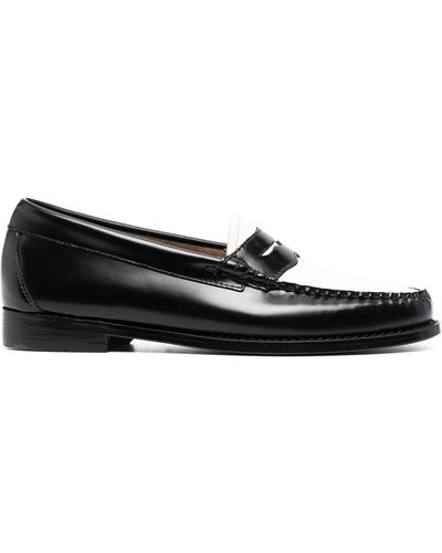 G.H. Bass & Co. Colour-block Penny Loafers - Black