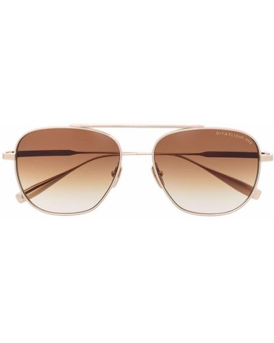 Dita Eyewear Occhiali da sole Flight 009 con montatura stile pilota - Metallizzato