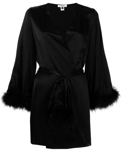 Gilda & Pearl Kitty Short Robe - Black