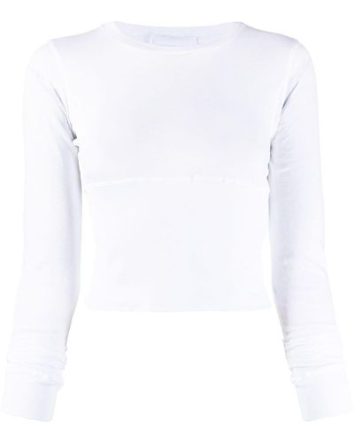 Wardrobe NYC T-shirt a maniche lunghe - Bianco