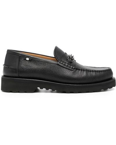 Bally Chain-link Detail Loafers - Black