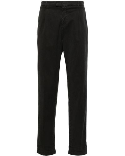 Briglia 1949 Pantalones tapered con pinzas invertidas - Negro