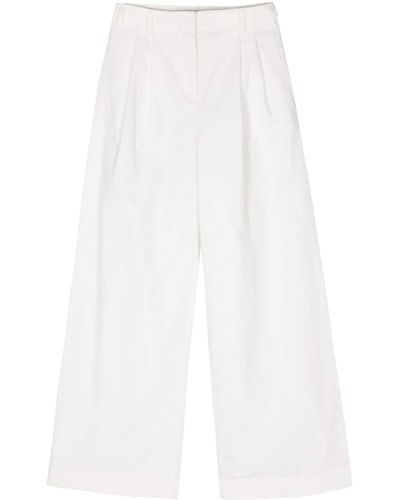 Jonathan Simkhai Wide-leg textured trousers - Weiß