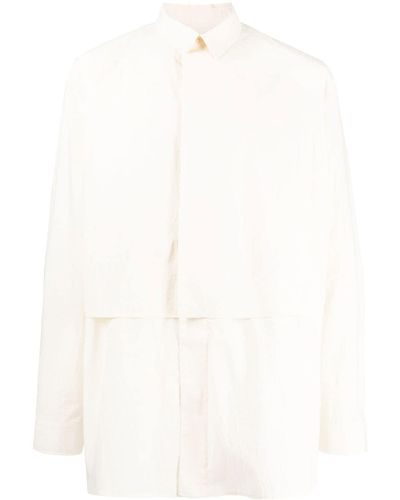 Toogood Layered Textured Shirt - White