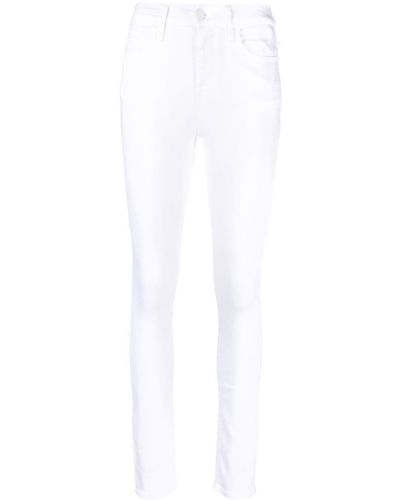 Jacob Cohen Vaqueros skinny de talle alto - Blanco