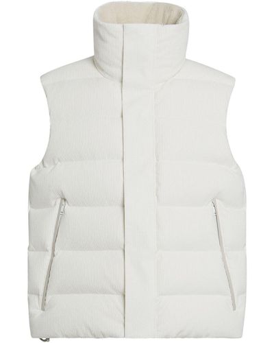 Zegna Cashco Elements Puffer Vest - White