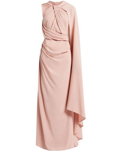 Talbot Runhof Draped-detail Maxi Dress - Pink
