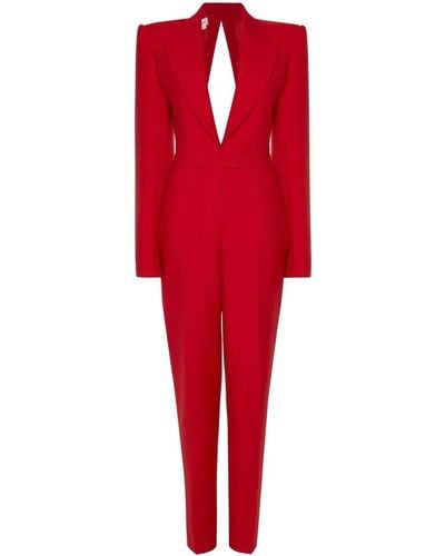 Red Alexander McQueen Jumpsuits and rompers for Women | Lyst