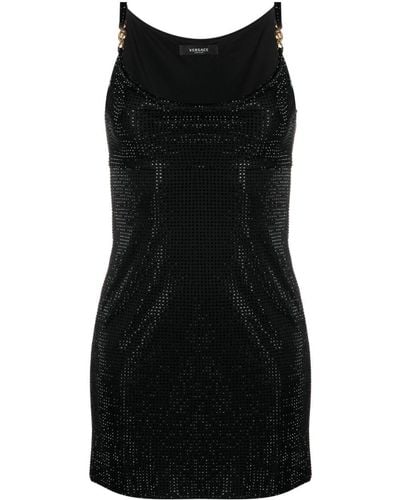 Versace クリスタル メドゥーサ '95 ミニドレス - ブラック