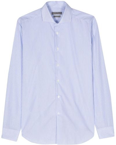 Corneliani Striped Cotton Shirt - Blue